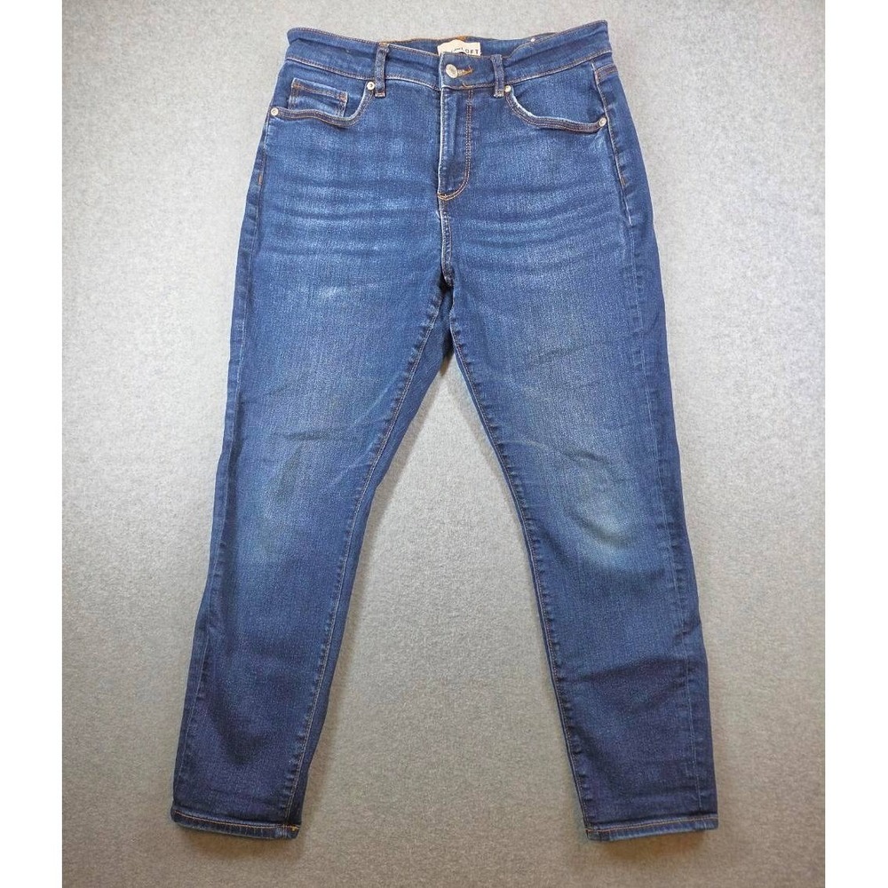LOFT The Skinny Jeans Womens 10 30 Petite Dark Wash Blue High Rise Stretch Denim